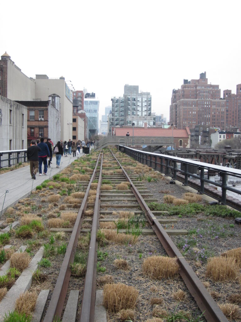 19th century rail lines on the High Line