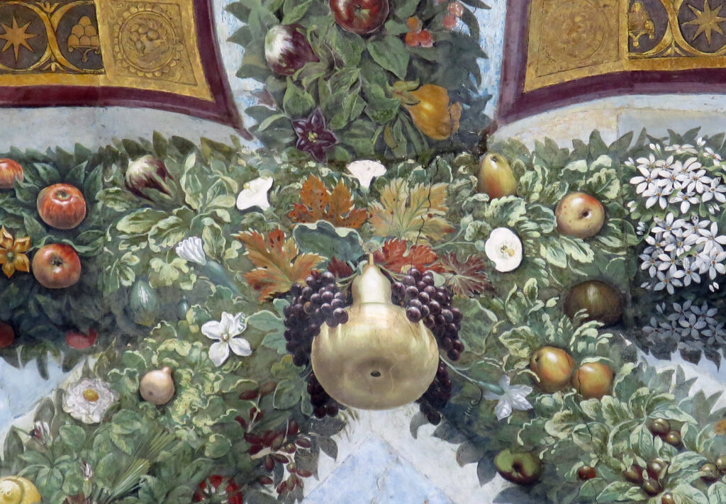 Giovanni da Udine, festoon detail, Loggia di Amore e Psiche